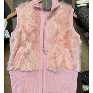St John sport cute pink vest sz p